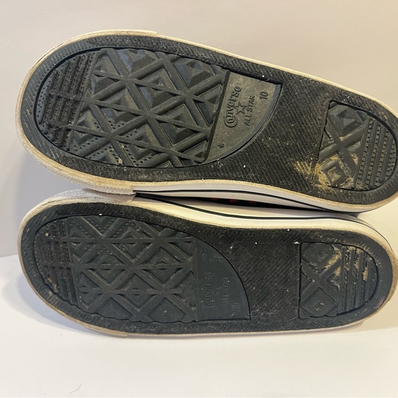 Converse CTAS Black & Pink Dots High Top Sneakers Toddler Size 10 - Picture 8 of 9